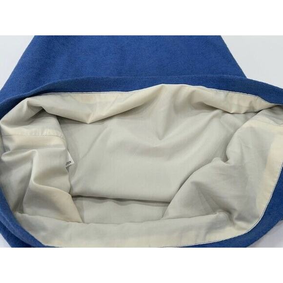 Kiel James Patrick Shift Midi Dress Sleeveless Wool Blend Lined Blue Size XS - Picture 9 of 11